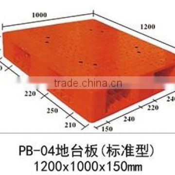 foshan jiebao plastic pallet orange PB-04 120*100*15cm