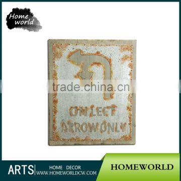 Direct Manufacture Vintage Customized Aluminum Informative Traffic Arrow Sign