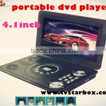 high quality portable cassette cd dvd evd player with fm tv tuner game portable dvd evd player