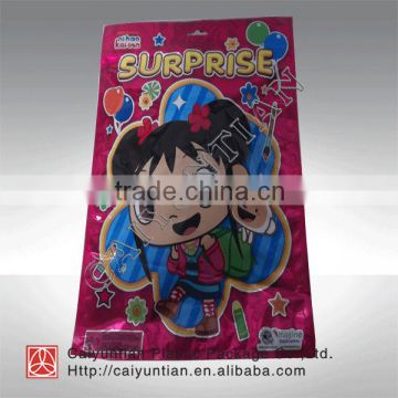 plastic toy zipper bag/ Aluminum Foil Toy Packaging Bag