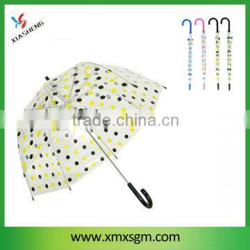 Apolo children POE/PVC transparent umbrella with printing