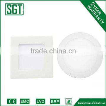 aluminum and plastic shell with SMD2835 IC driver led ceiling panel light