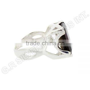 Sterling Silver 925 Garnet Gemstone Wholesale Rings,handmade Design Gemstone Silver Rings Jewellery photo-3