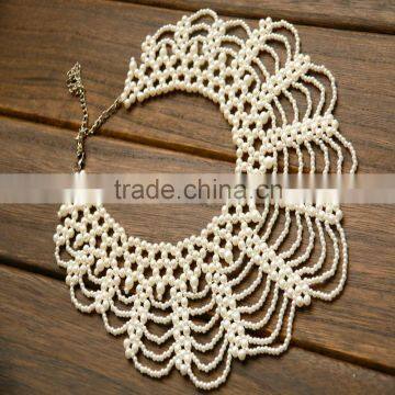 New fashion fake pearl beaded collar choker fashion jewelry necklace