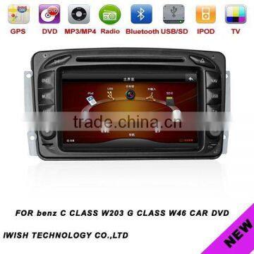 double dins 7inch iwish Android 4.0 car stereo for BENZ C CLASS W203(2000-2005) ,G CLASS W46 (2001-2012)