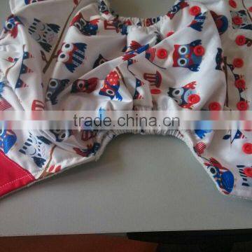 Washable Reusable Baby Cloth Diapers with Double Leg Gussets Baby Diapers With Bamboo Inner