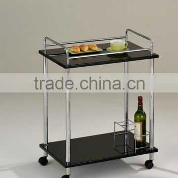 Metal MDF rectangle serving trolley