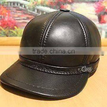 Custom Leather Snapback/Leather Hat/Blank Leather Snapback Wholesale customized