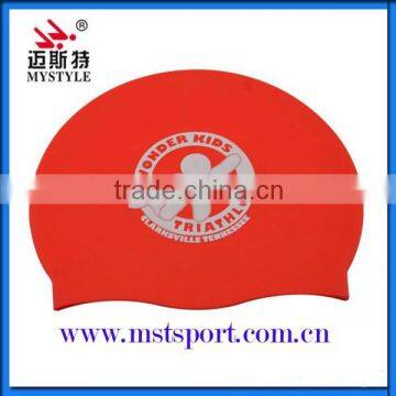Eco-friendly Adult Customized Swimming Caps Silicone photo-4