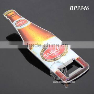 Promotion Vietnam Saigon Souvenirs Bottle Shaped Printing Stainless Steel Metal Custom Beer Shape Opener photo-3