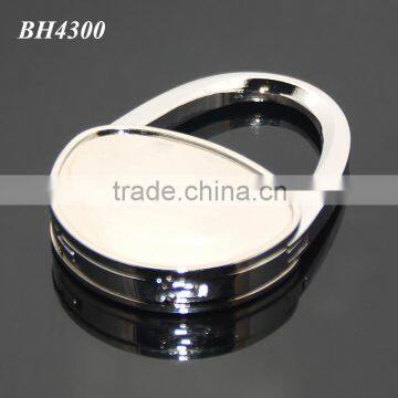 Wholesale Custom Handbag Shaped Bag Holder Zinc Alloy Foldable Metal Blank Bag Hanger Hook photo-6