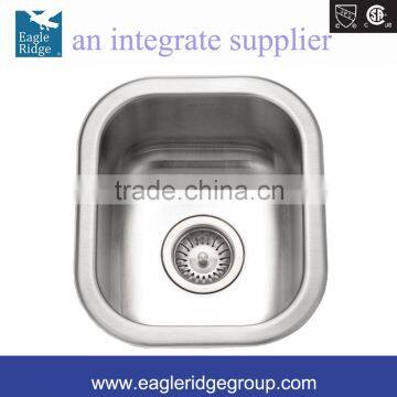 Undermount Kitchen Sink, 24 inches 16 Gauge Stainless Steel Kitchen Sink, Single Bowl Kithcen Sink CS1307-1
