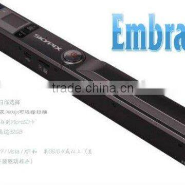 Handheld wireless color scanner pen with 900DPI