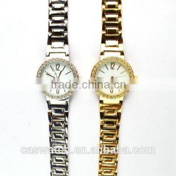 Wholesale cheap Gold & Silver plating Alloy wristband ladies Fancy watch