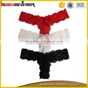 Transparent lace women sexy lingerie t back sexy ladies g string panties                        
                                                                                Supplier's Choice