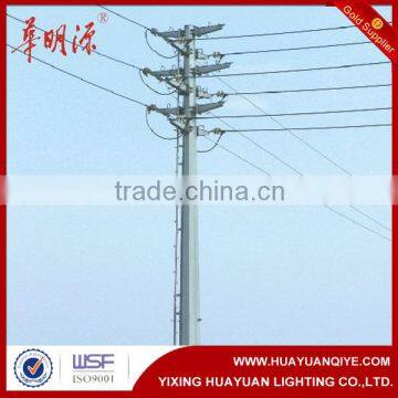 Big sale high quality galvanized power pole Q235 steel 6m,10m,12m,15m 20m electric power transmission tower pole