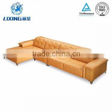 Dubai Leather Sofa Furniture L Shaped Hotel Corner Leather Sofa photo-2