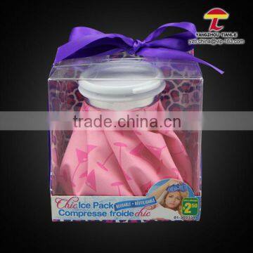 red fabric ice bag