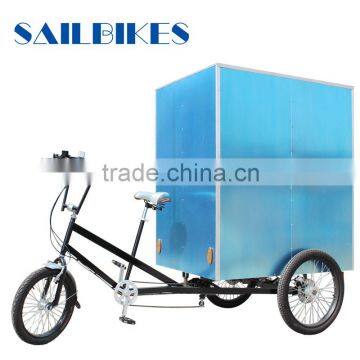 304 stainless steel spokes flatbed 3 wheel tricycle for cargo