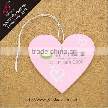 Beautiful heart-shaped design car or office air freshener