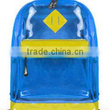 fashion style waterproof transprent PVC backpack