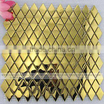 Gold dimond stainless mosaic tile outside wall decorative tiles MI-28.