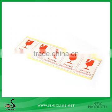 Sinicline Wholesales Paper Sticker for Packaging Warning