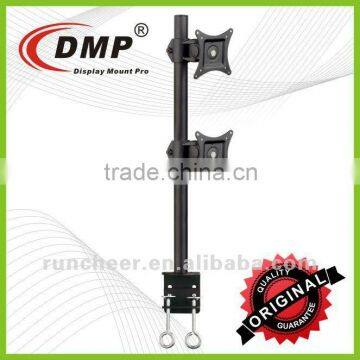 LCD350-D Dual Desktop Bracket Vertical C- Clamp Monitor Arm for Dual Monitors