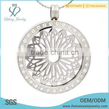 Fashion coin lockets pendant jewelry