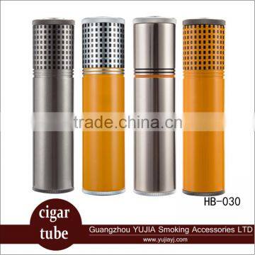 cohiba aluminum cigar tube travel Cigar Case Cigar Humidor With Humidifier Hygrometer Wholesale