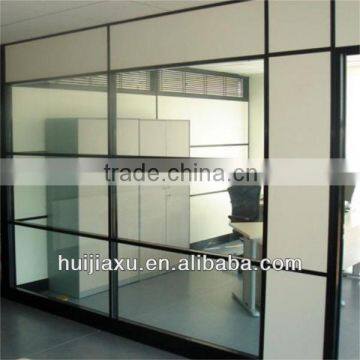 clear glass partition wall, aluminum fixed office partitions ,glass and aluminum frame fixed wall