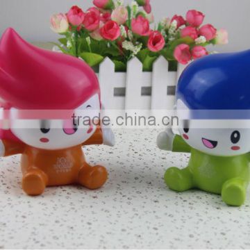 lovly figures model plastic pvc coin bank for kids