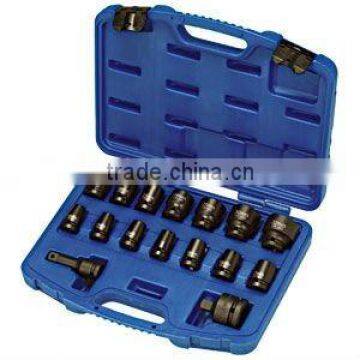 16pcs 1/2" Dr. Impact Socket Set, Air Impact Socket, Industrial Tool