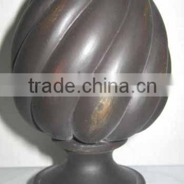 Bronze Flame Curtain Rod Finials Decorative Curtain Rods And Finials