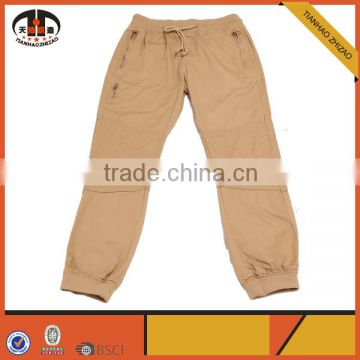 Comfortable Cotton Baggy Cargo Pants Men with Elastic Waist