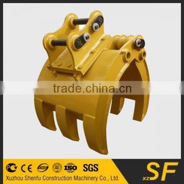 excavator manual grab mechanical grapple