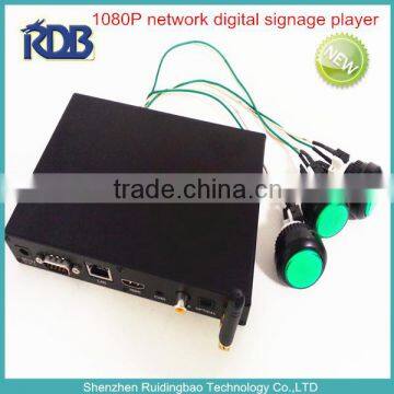 2016 new full 1080P network digital signage player