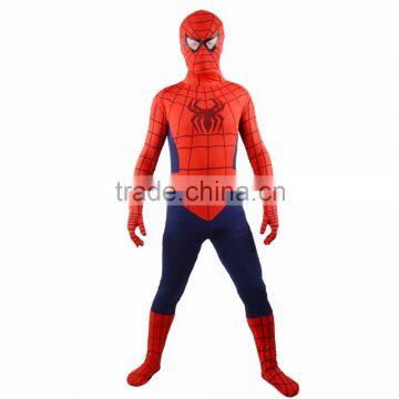 New Arrival Kids Spiderman Lycra Zentai Suit Adult Halloween Party Cosplay Costume Spiderman Suit photo-4