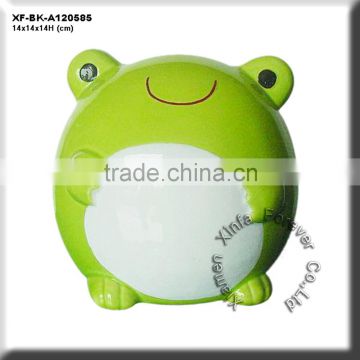 cute paint your own biscuit frog coin bank