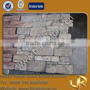 Decorative yellow gneiss granite stone veneer