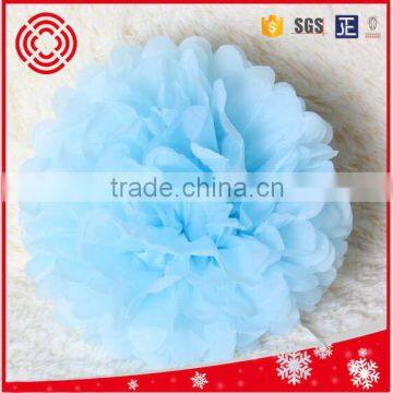 artificial tissue paper flower ball for christmas day , home ,hotel decoration