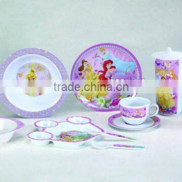 princess melamine kid sets