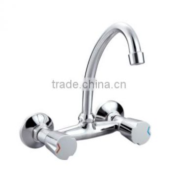 Wall-mounted sink mixer