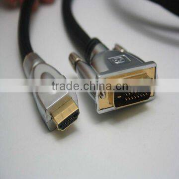 HDMI cable to DVI 25 pin cable