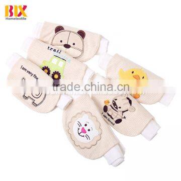 Cotton Gauze Cartoon Embroidery Cute Baby Back Sweat Absorb Towel photo-2