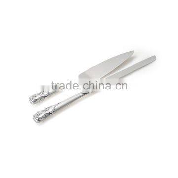 Excellent Houseware Plastic Cake Knife and Server Double Hearts Cake Serving Set photo-3