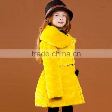 Baby Girls Kids Faux Fur Fleece Coat Kids Winter Warm Jacket OEM Type Custom Clothes Manufacturer Factory Guangzhou photo-3
