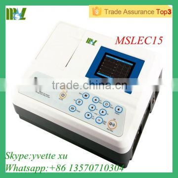 Single channel EGC machine Automatic analysis of digital ecg machine(MSLEC15)