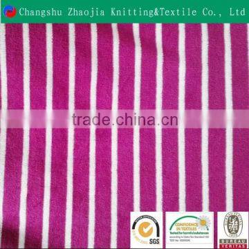 Changshu factory price stripe cotton polyester fabric CVC8020