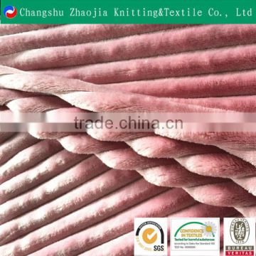 Hotsale embossed supersoft velboa fabric Oeko Tex100 certificated from China manufacture ZJ072